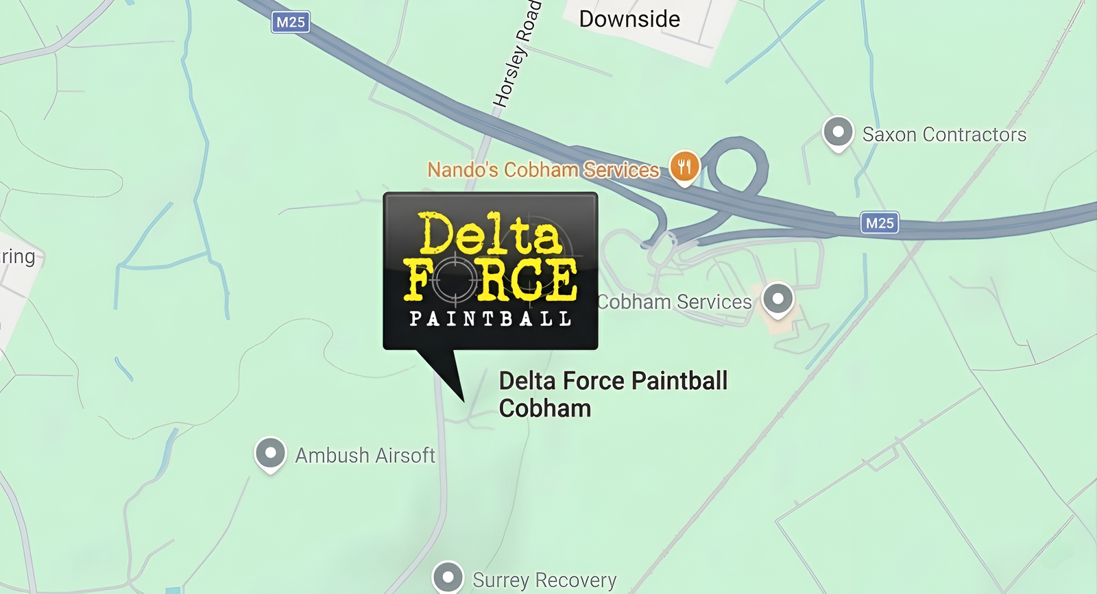 manchester paintball location map